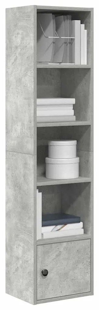 vidaXL Estante 31x24x127 cm derivados de madeira cinzento cimento