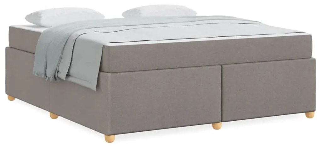 Estrutura da Cama Cinzento-acastanhado 180 x 200 cm tecido