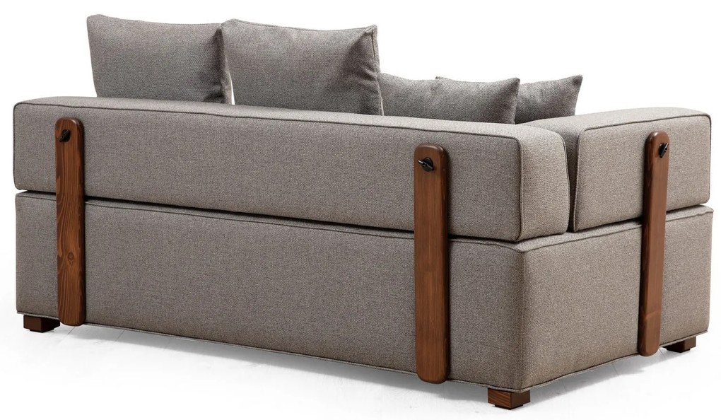 Sofá de Canto Gondol – Cinzento – 180 x 105 cm