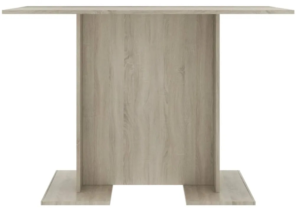 Mesa de jantar 110x60x75 cm derivados madeira carvalho sonoma