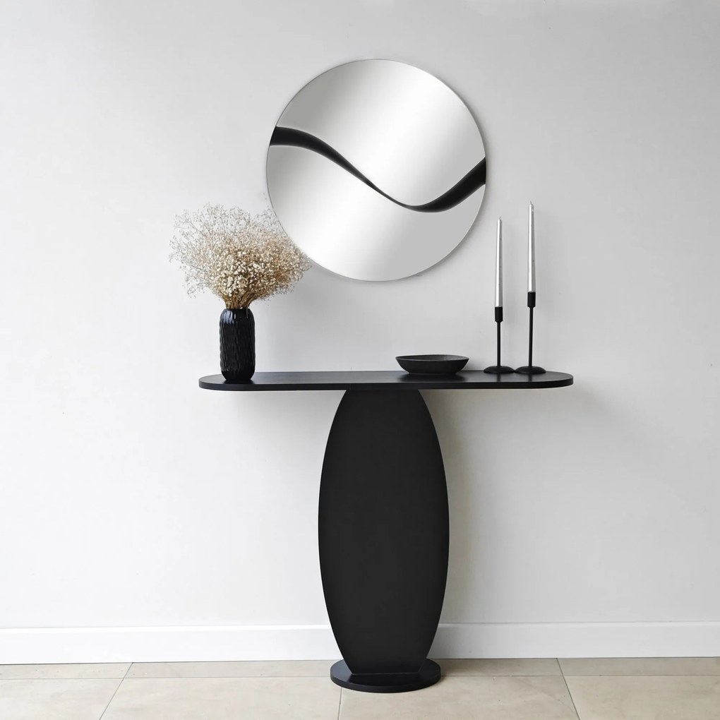 Espelho Abstract – Preto – 70 cm x 70 cm