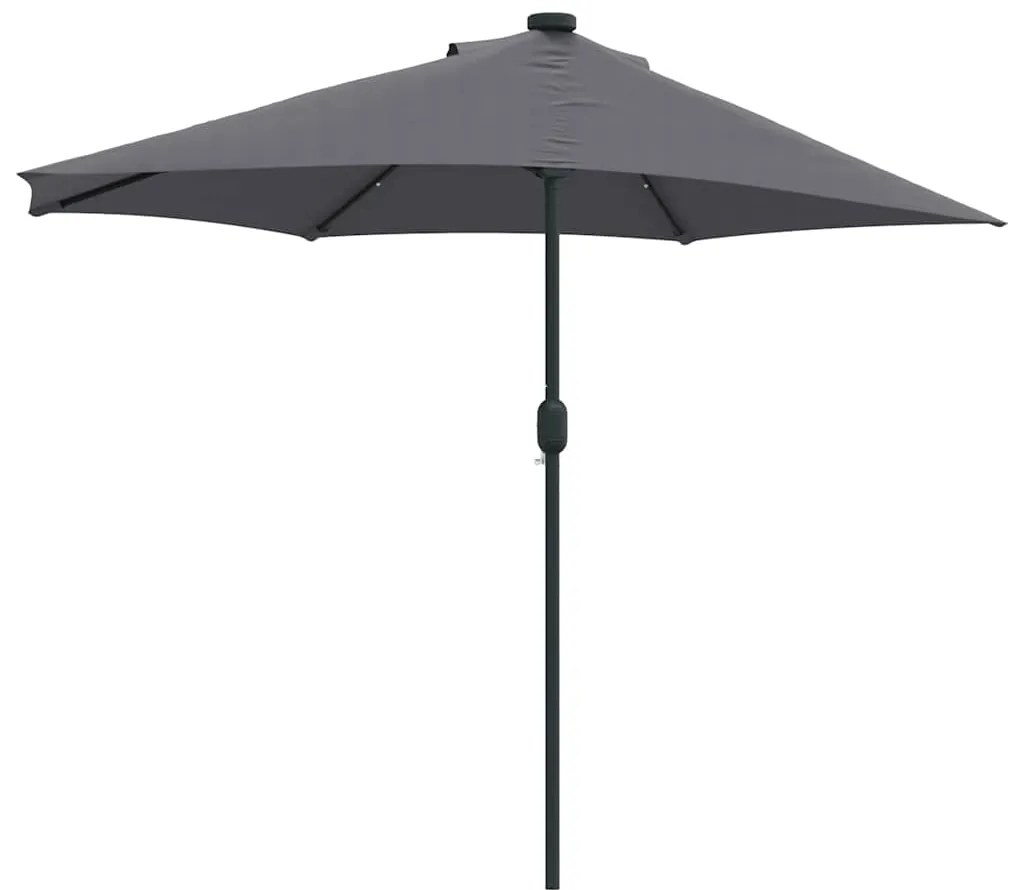 Guarda-sol de Jardim Antracite 294 x 150 x 224 cm tecido