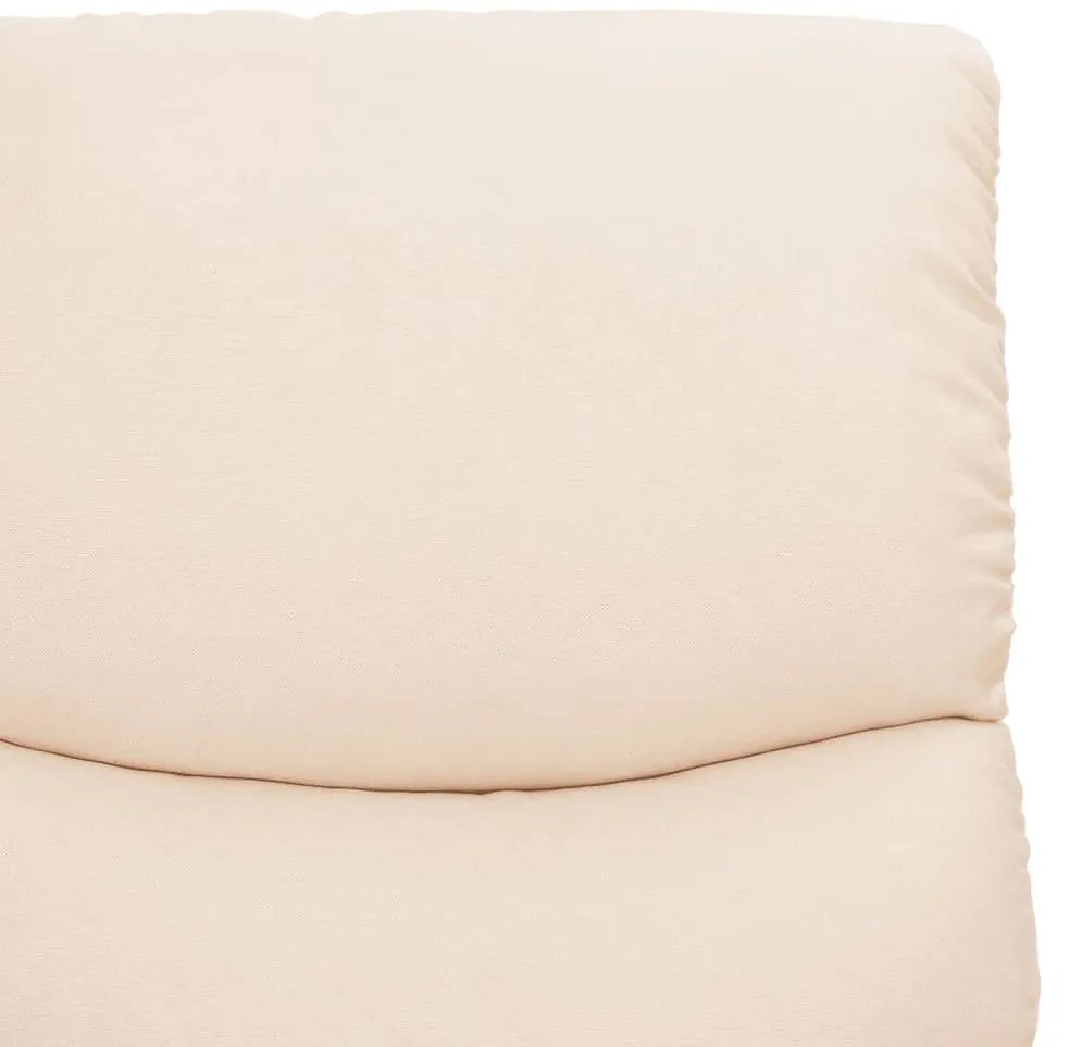 Poltrona elevatória tecido cor creme