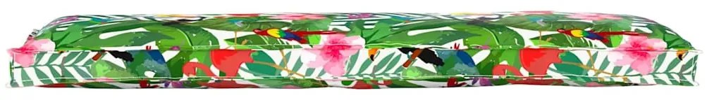 Almofadas para Palete para Banco 2 pcs Selva Tropical 150x40x8 cm Teci