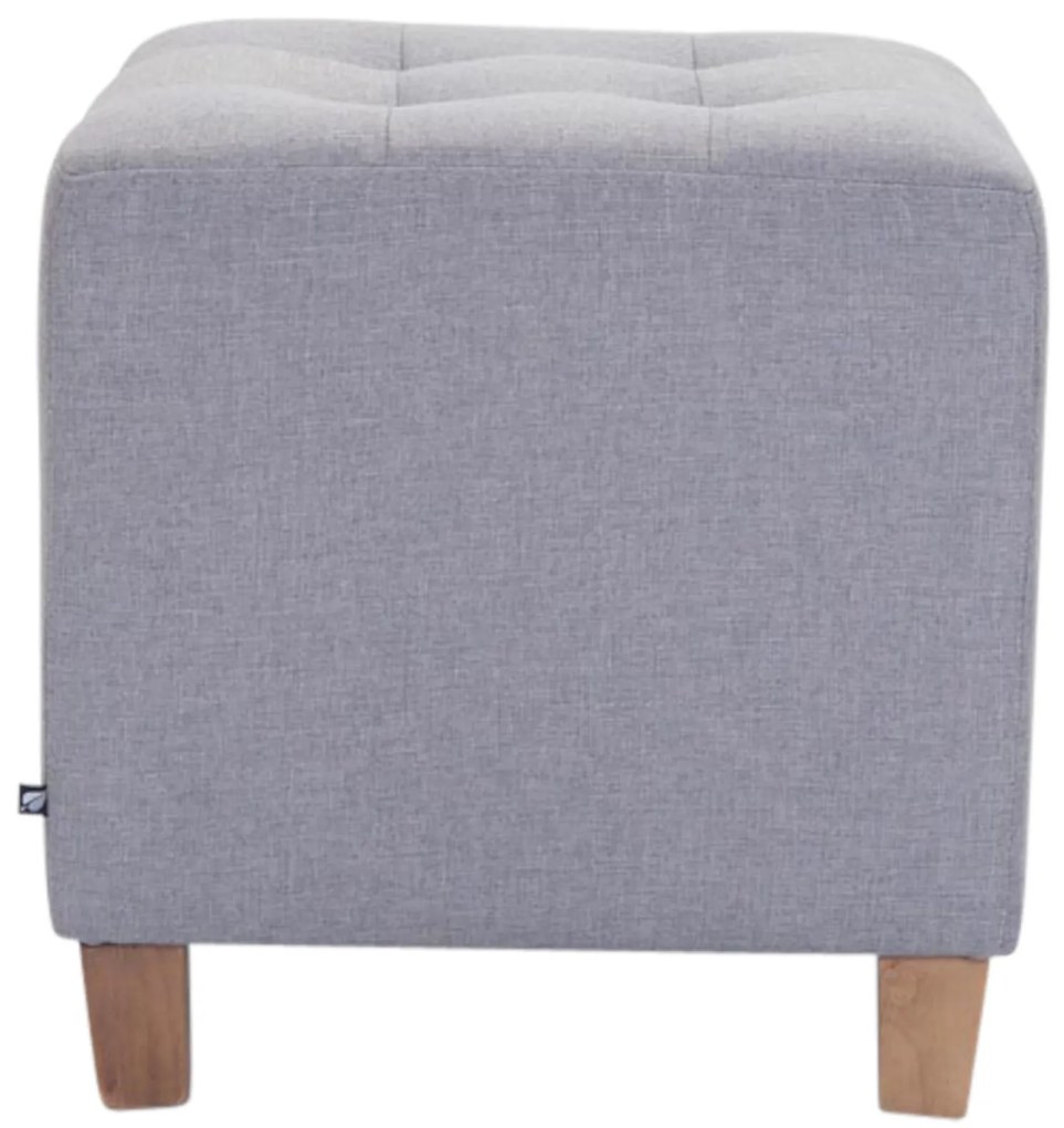 Conjunto de 2 bancos Pharao 46 x 45 x 45 cm Cinzento claro