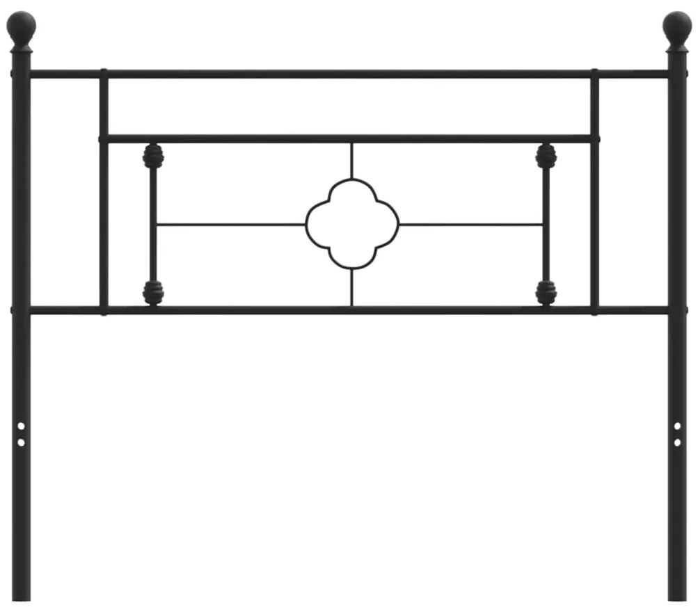Cabeceira de cama 107 cm metal preto
