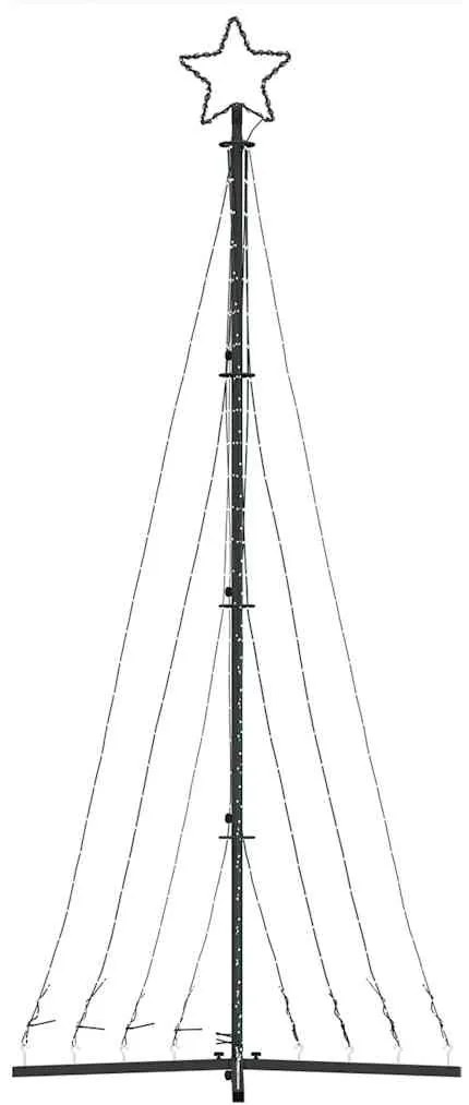 LED Árvore de Natal 447 LEDs Azul 249 cm