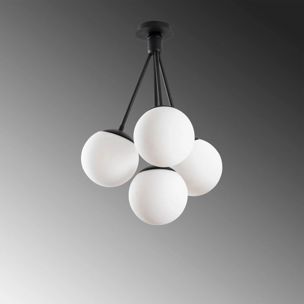 Candeeiro de Teto Mudoni – Preto – 57 cm x 66 cm