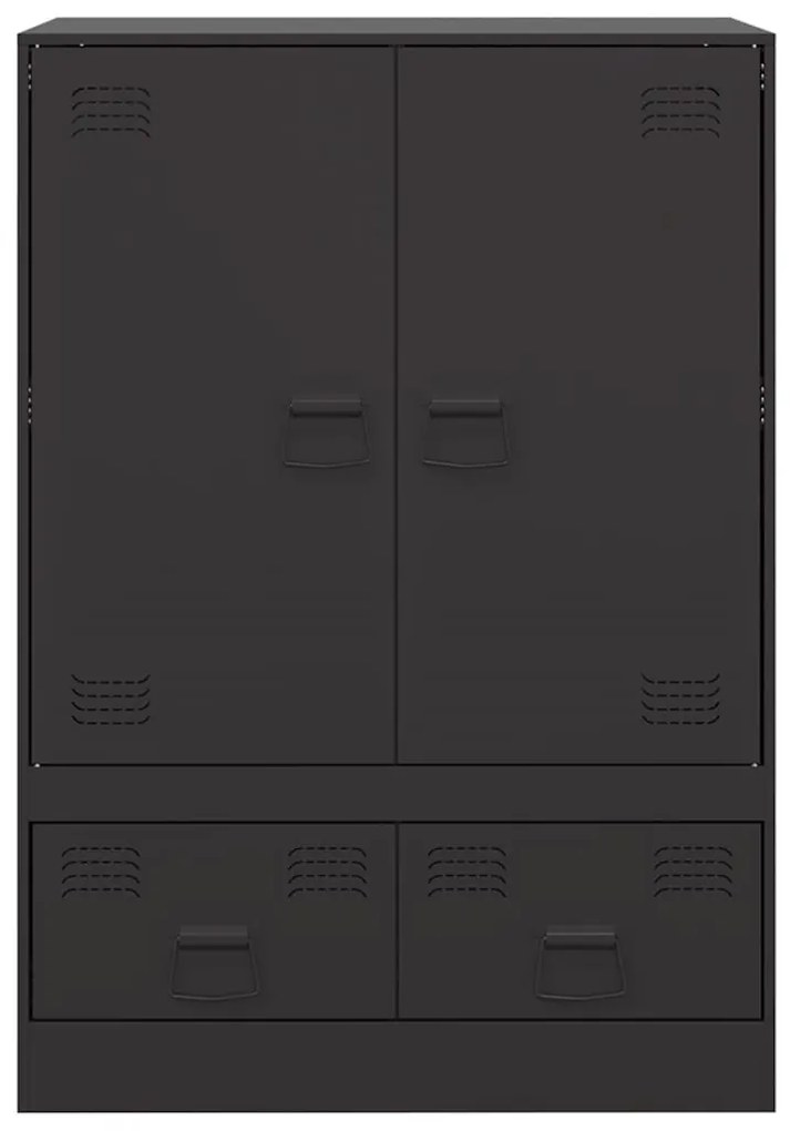 Aparador alto 67x39x95 cm aço preto