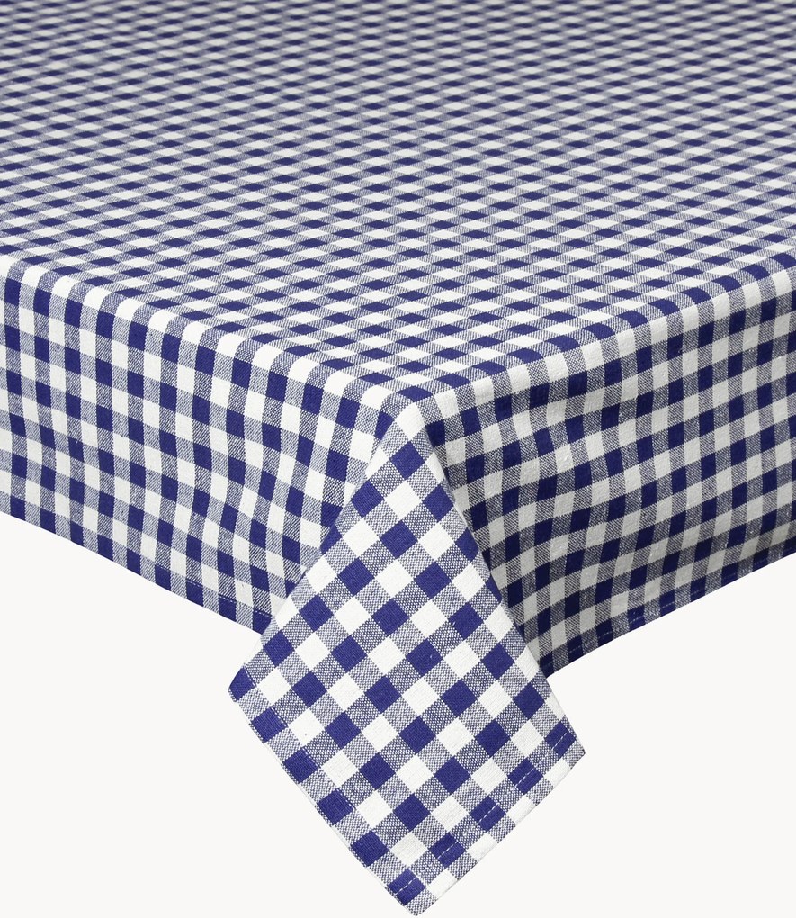 Toalha de mesa com padrão vichy Vichy Blu