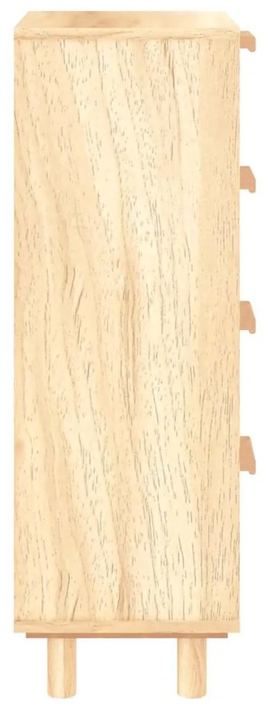 Aparador 40x30x90 cm pinho maciço/vime natural castanho
