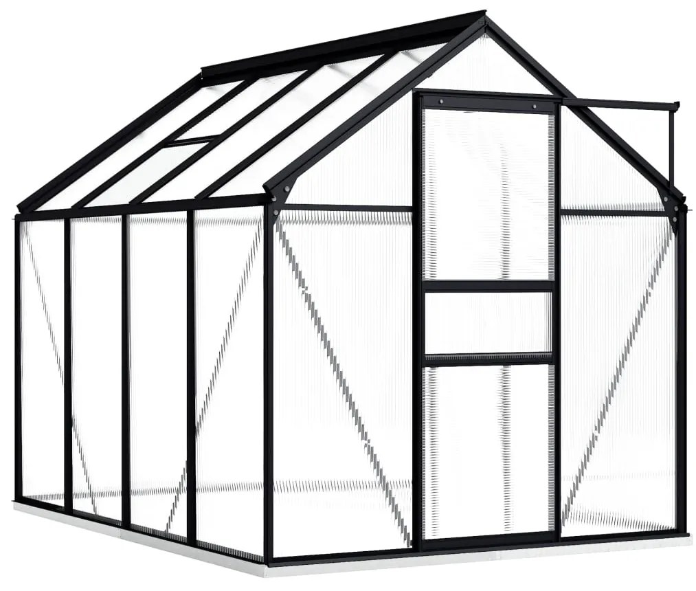 vidaXL Estufa com base alumínio antracite 4,75 m²