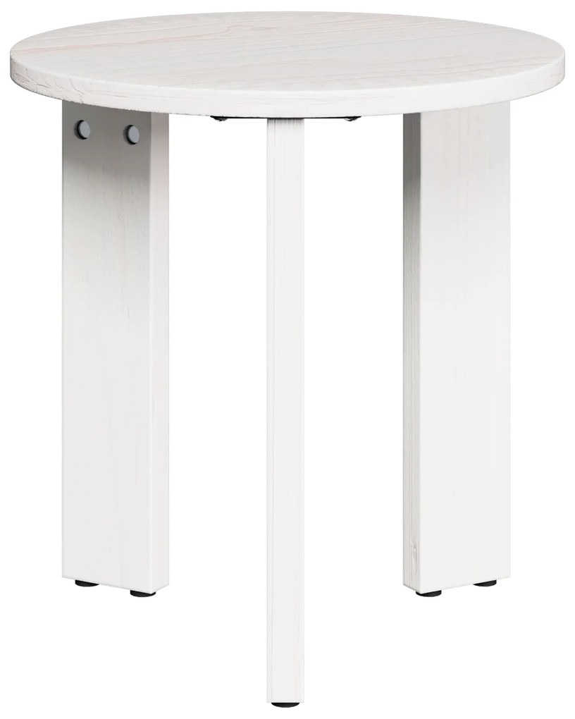 Conjunto de Mesas de Café 3 pcs Branco 47.5 x 47.5 x 27 cm