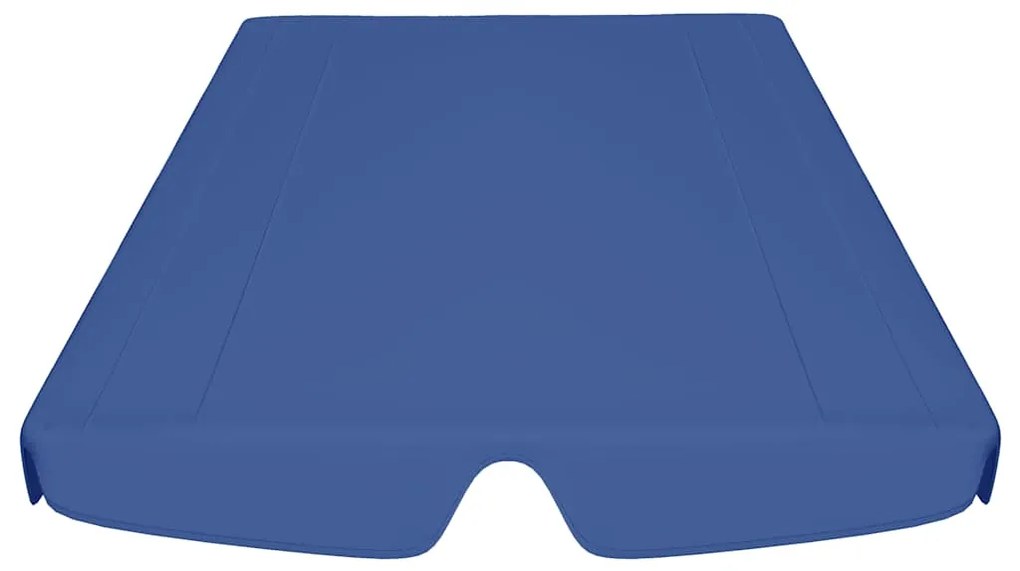 Toldo suplente p/ baloiço de jardim 150/130x105/70 cm azul