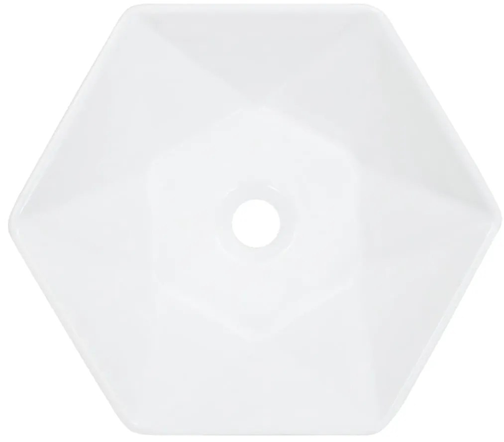 Lavatório 41x36,5x12 cm cerâmica branco