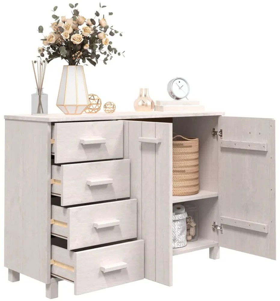 Aparador HAMAR 113x40x80 cm pinho maciço branco