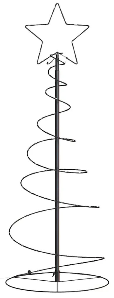 LED Árvore de Natal 80 LEDs Branco Quente 120 cm