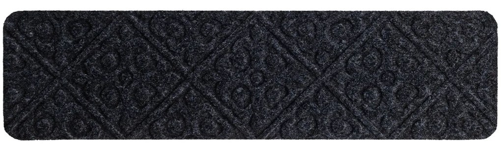 15 Tapetes antiderrapantes para escadas 76 x 20 cm Tapetes impermeáveis para escadas para crianças, idosos e animais de estimação Cinzento