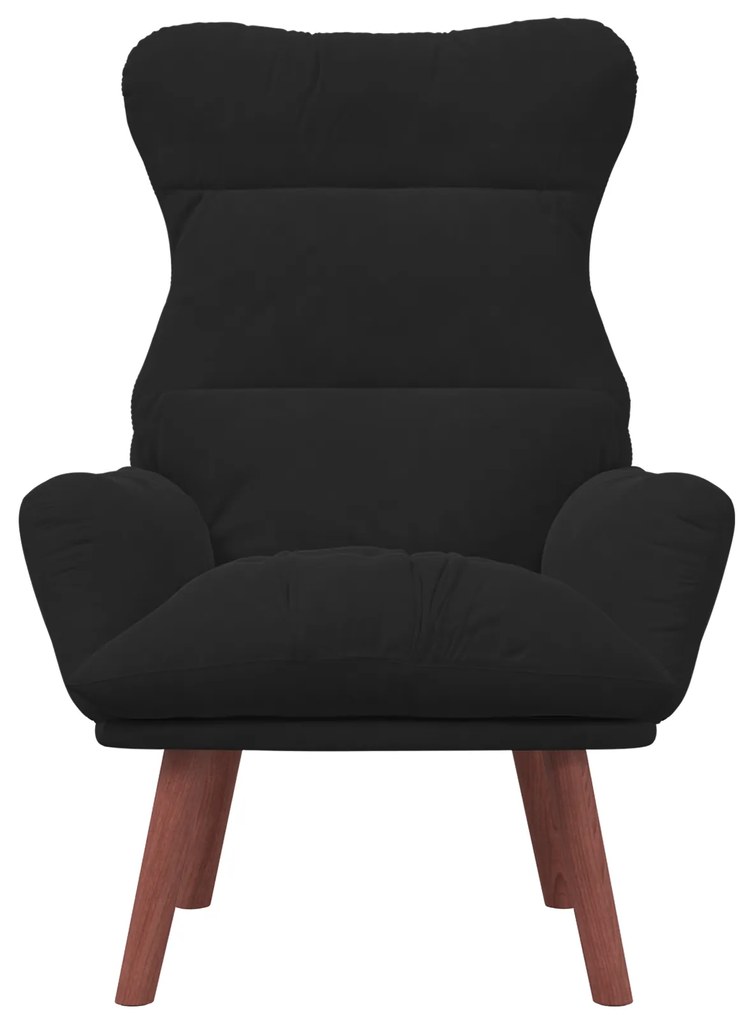 Poltrona Relaxante Veludo Preto