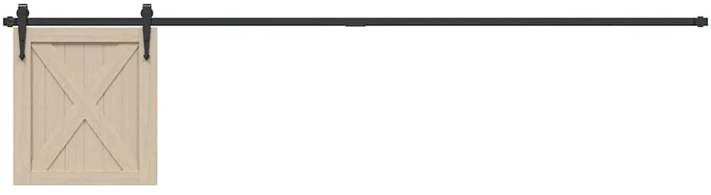 vidaXL Kit para armário deslizante aço carbono 213 cm