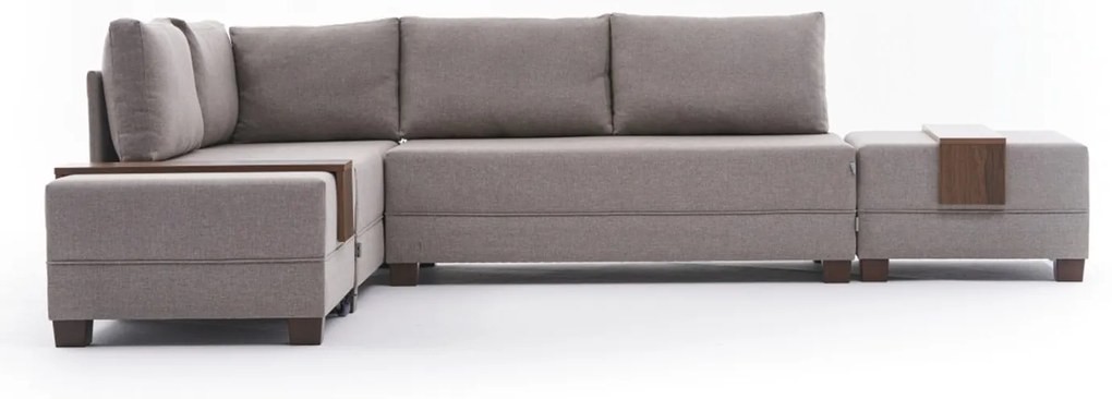 Sofá-Cama de Canto Fly – Creme – 210x70x280 cm