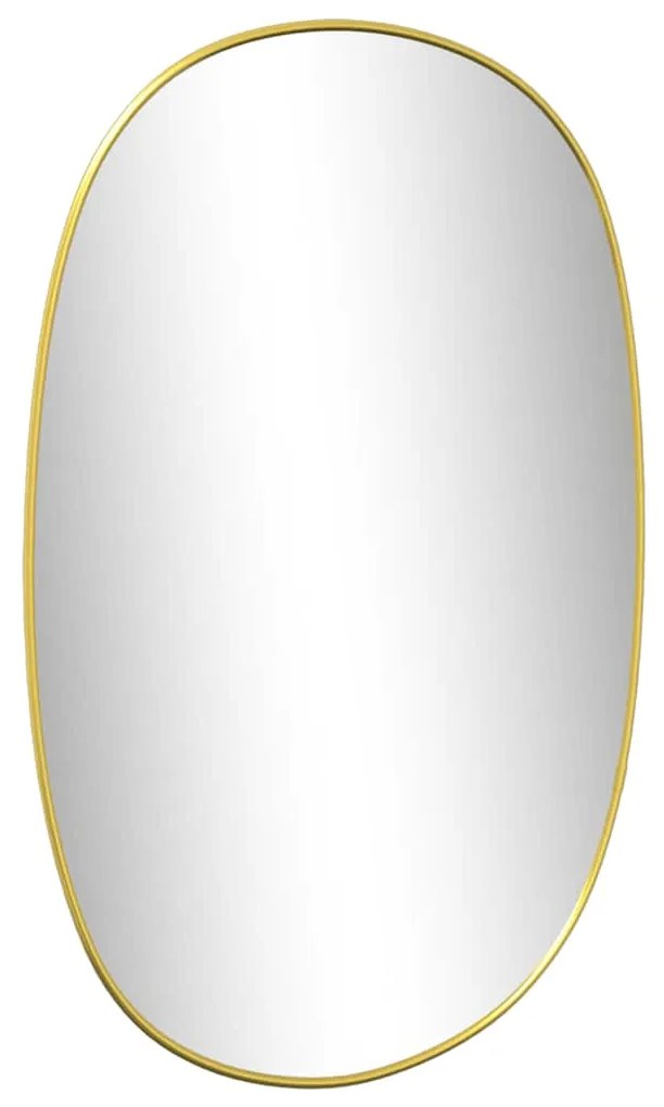 Espelho de parede 60x40 cm dourado