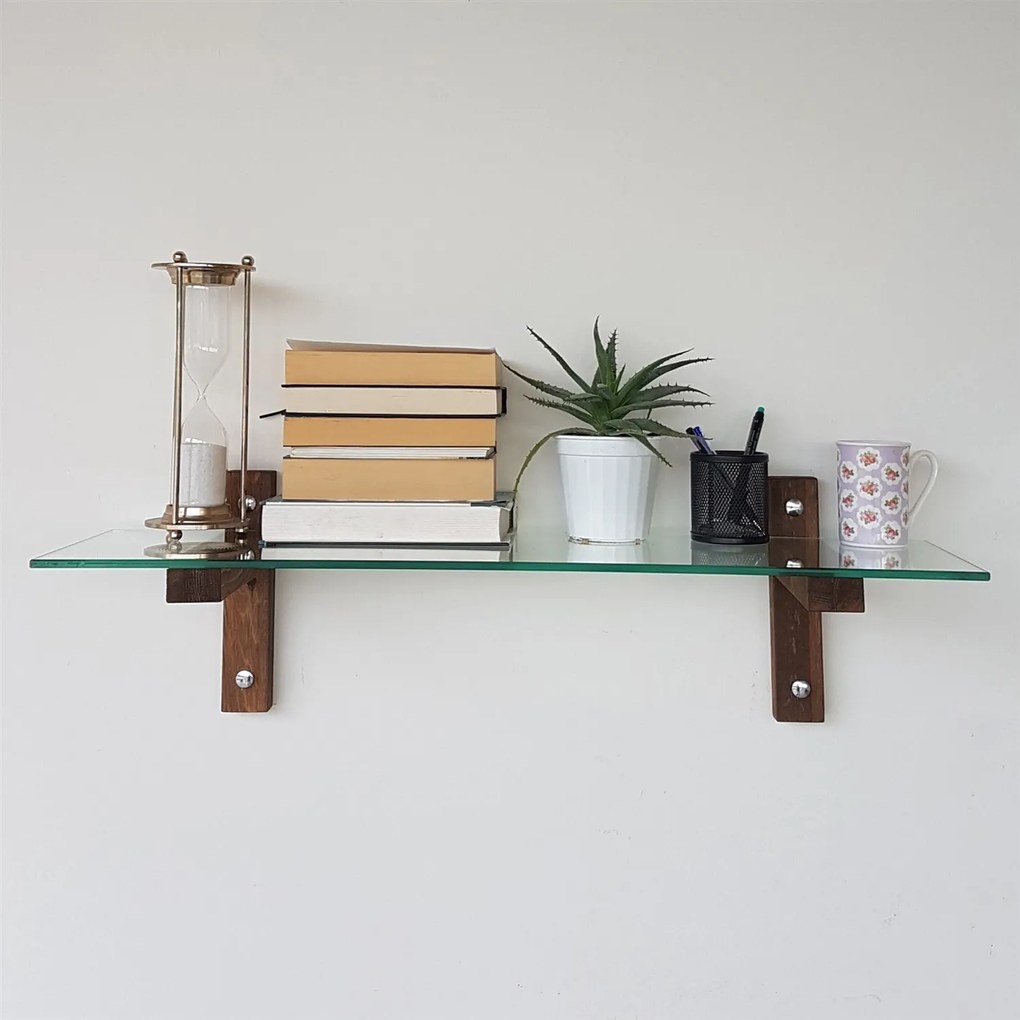 Prateleira de Parede R100 – Nogueira – 85x25x25 cm