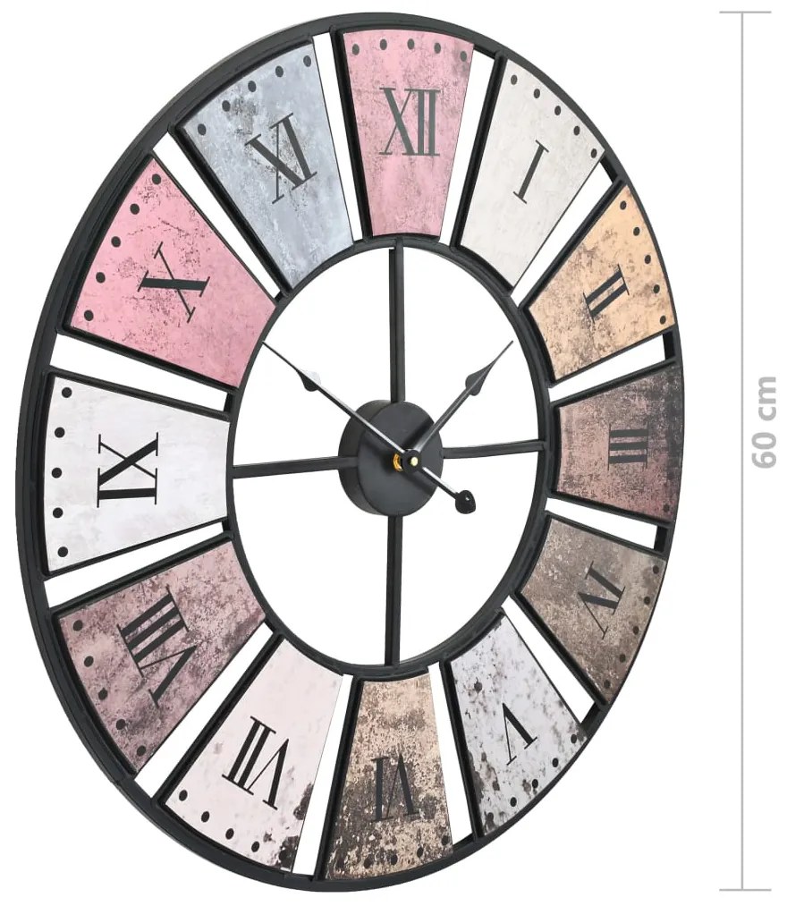 Relógio de parede vintage c/ movimento quartzo 60 cm XXL