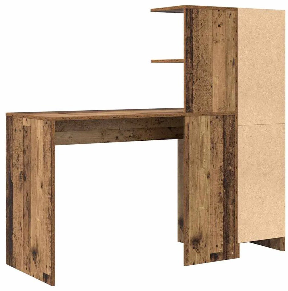 Mesa com Armazenamento Madeira Antiga Madeira Derivada