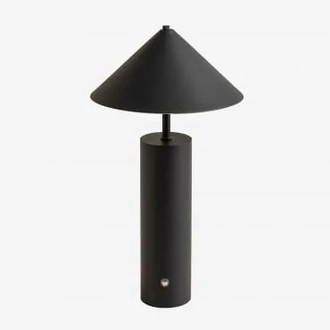 Lâmpada De Mesa Led Sem Fio Para Exterior Mayra Preto - Sklum