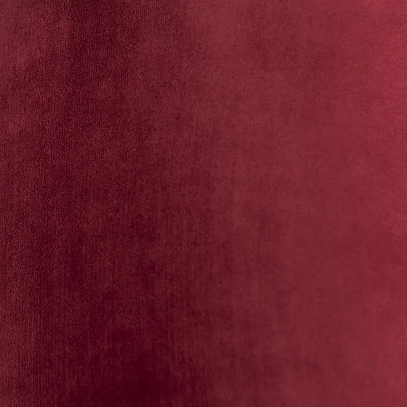 Abajur de veludo vermelho 25/25/25 com interior dourado