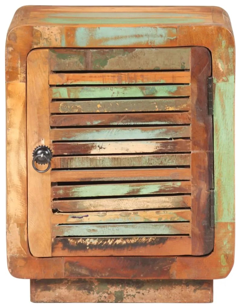 Mesa de cabeceira 40x30x50 cm madeira recuperada maciça