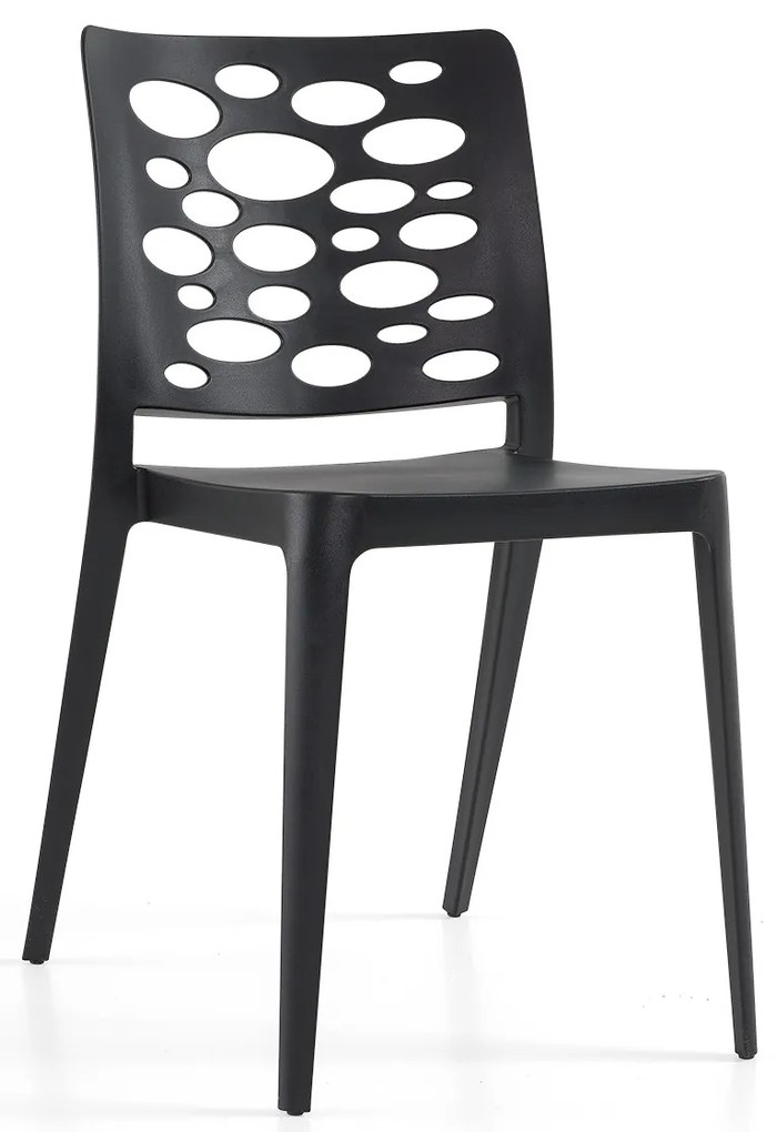 Cadeira Venus Preto s/braços - Pack com 40 cadeiras