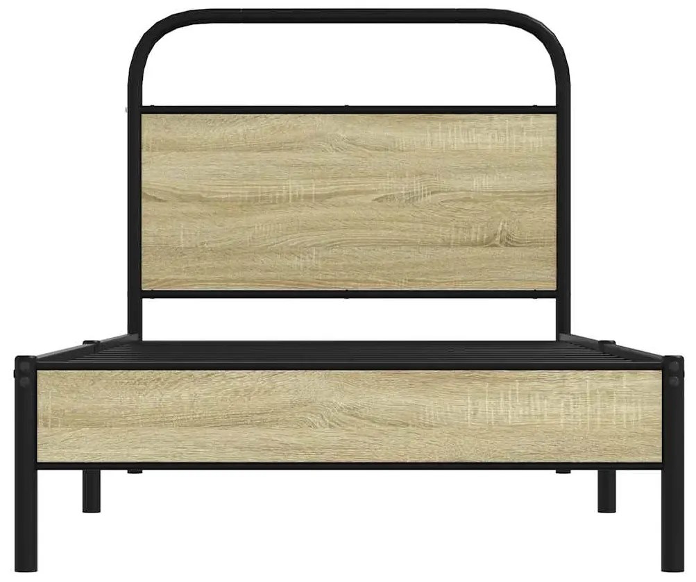 Estrutura cama s/ colchão derivados de madeira carvalho sonoma