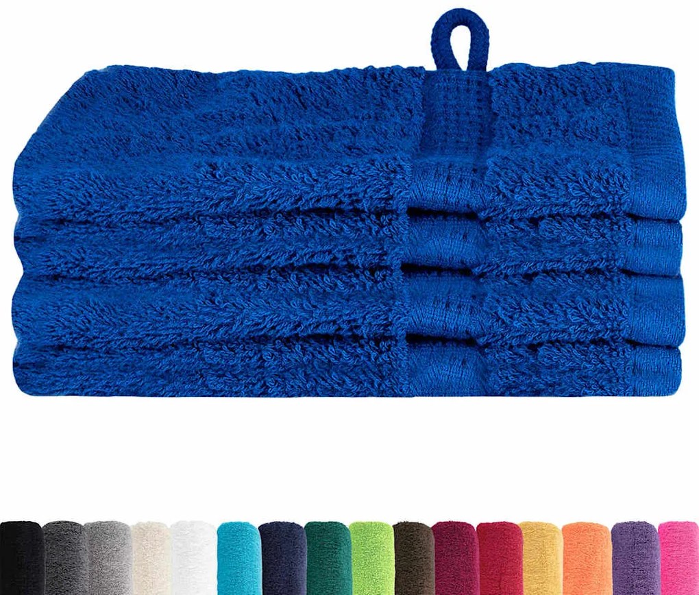 Panos de prato 4 pcs Azul 15 x 21 cm Algodão