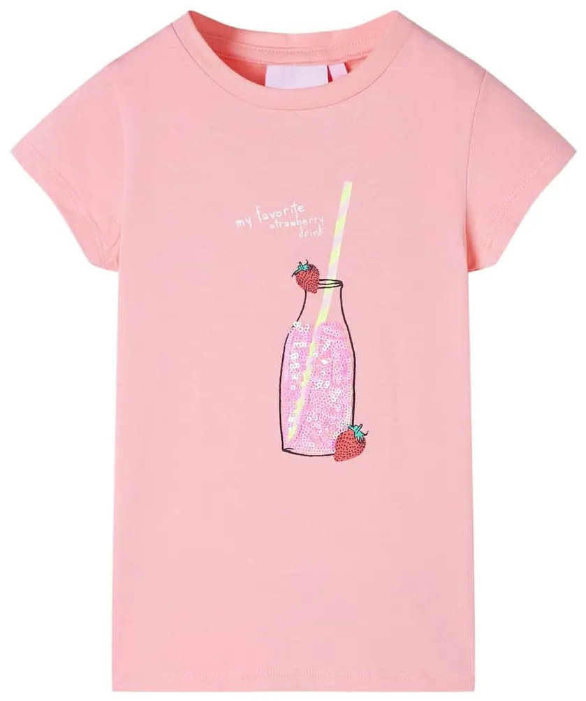 T-shirt de criança rosa 116