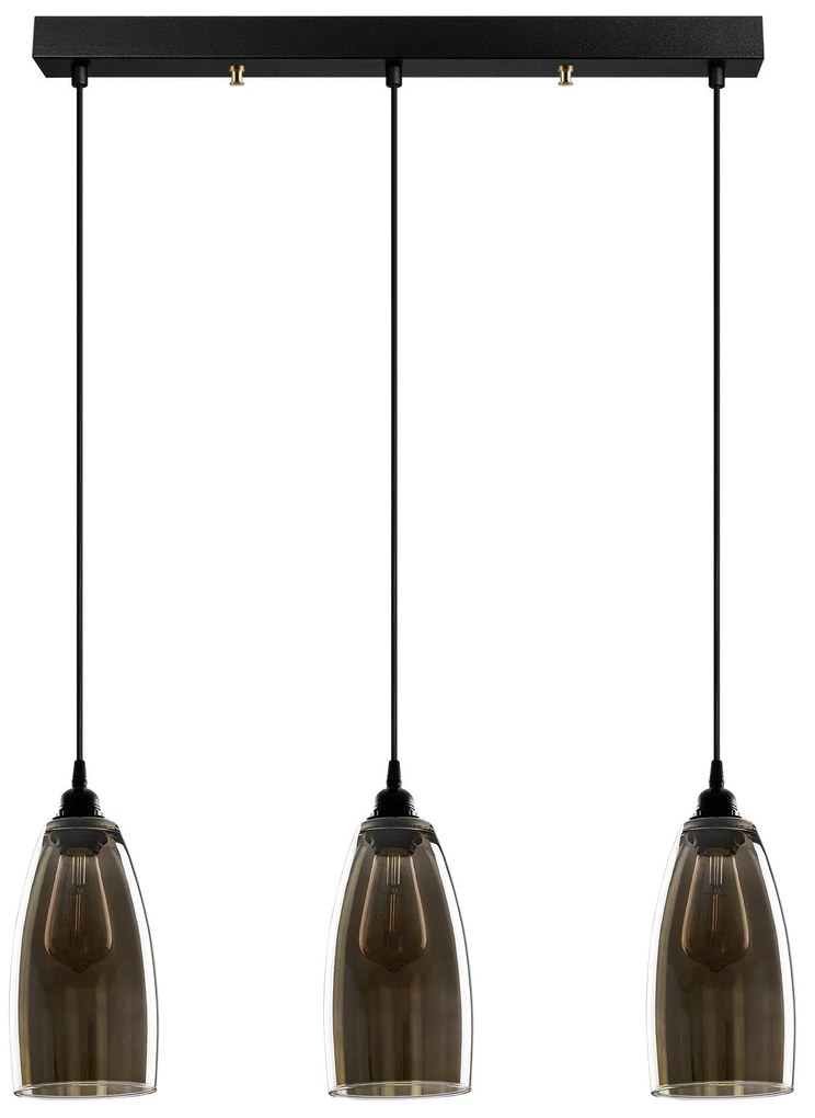 Chandelier Smoked – Fume – 63 x 63 cm