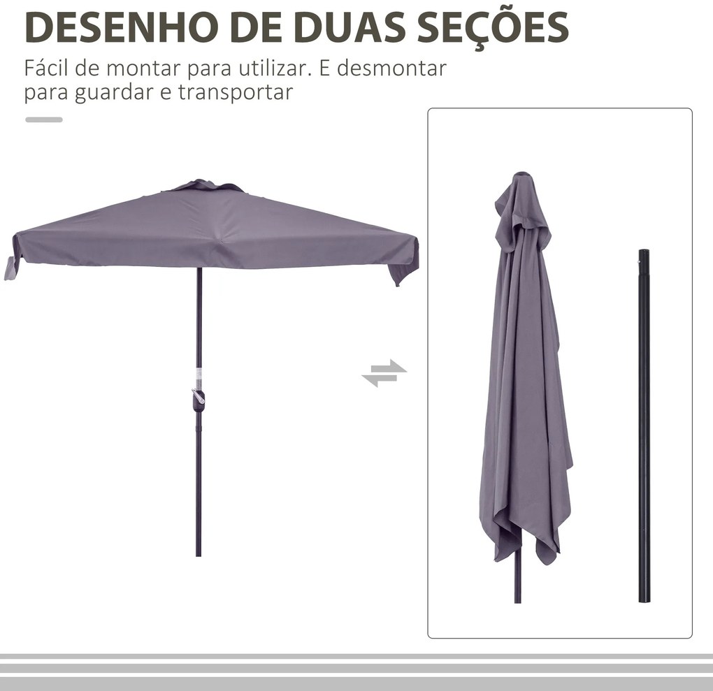 Guarda‑Sol – Versalhes – 230x130x249cm – Tecido Poliéster Anti‑UV
