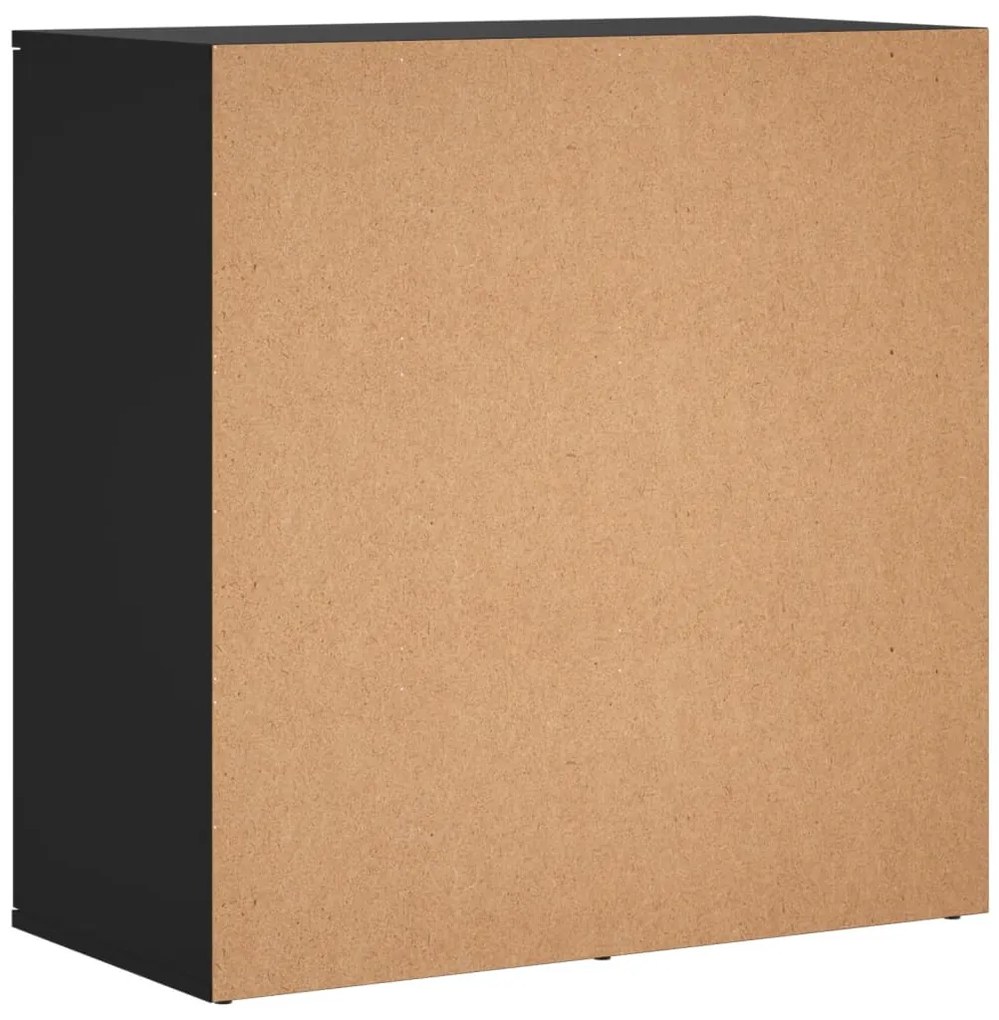 Aparadores 2 pcs 79x38x80 cm derivados de madeira preto