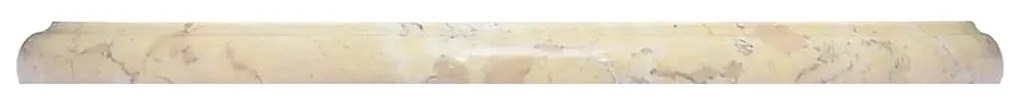 Tampo de mesa Ø40x2,5 cm mármore cor creme