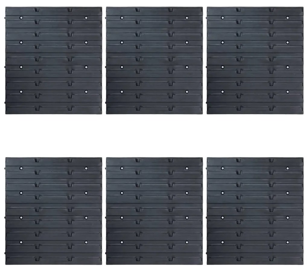96 pcs Kit caixas arrumação com painéis de parede azul