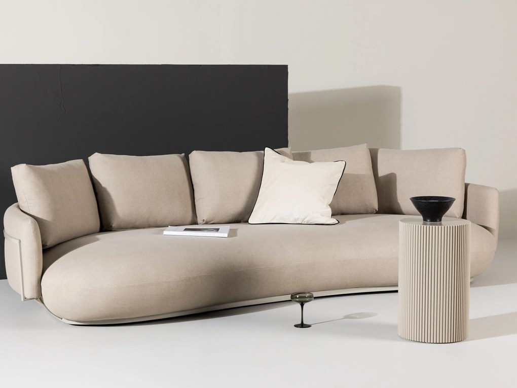 Sofá Dallas 4981, Bege, 275x113x58cm, 77 kg, Tecido