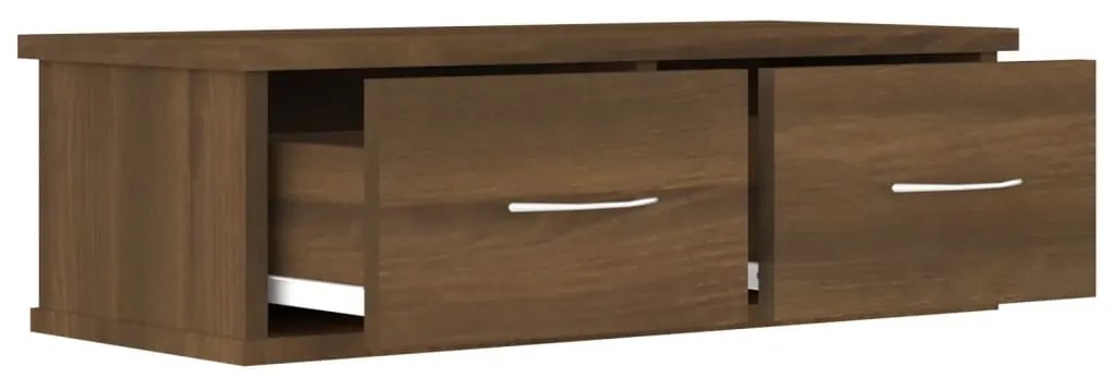 Armário parede 60x26x18,5cm derivados madeira carvalho castanho