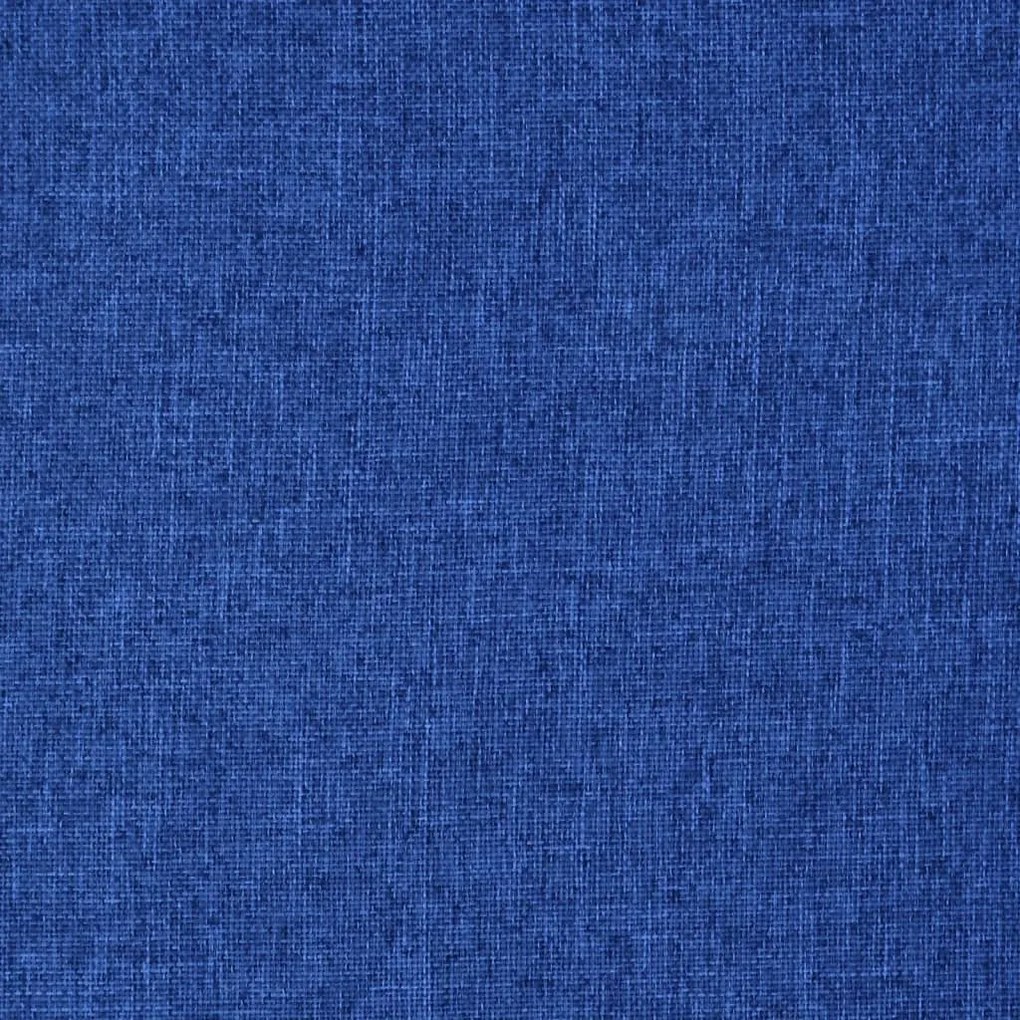 Cadeira de piso giratória tecido azul
