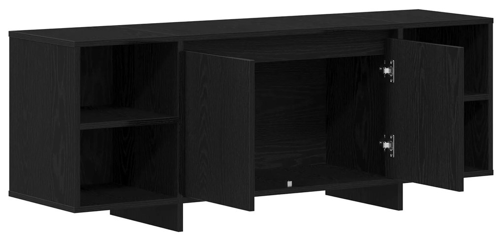 Estante de TV vidaXL - Carvalho Preto - 120x30x40.5 cm - Feito de Made