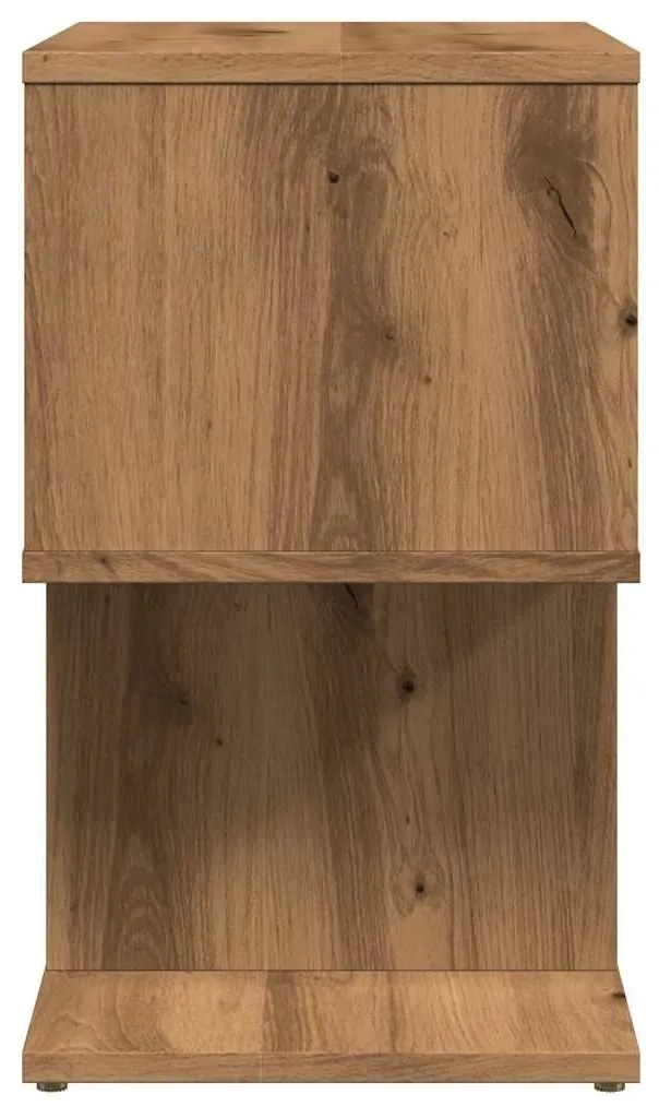 Mesa cabeceira 40x35x50 cm derivados madeira carvalho artisiano