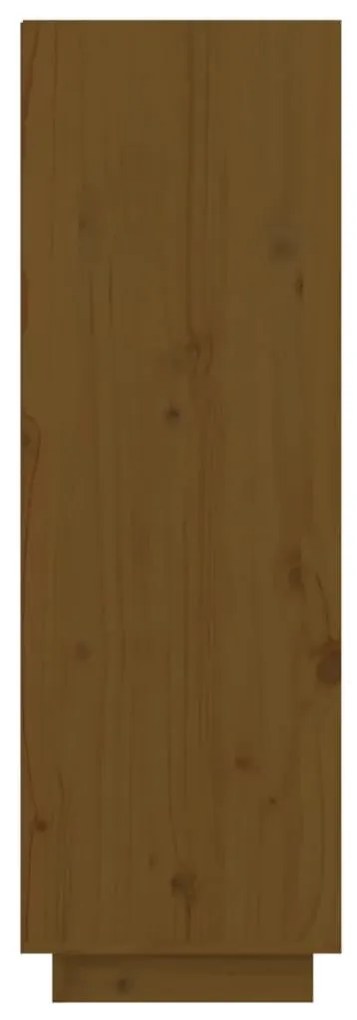 Sapateira 60x34x105 cm madeira de pinho maciça castanho mel