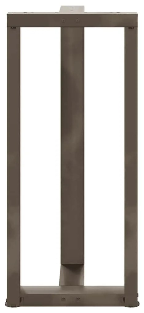 Pés de mesa de bar em forma de T, 2 peças, preto, 40x35x(90-91) cm, aç