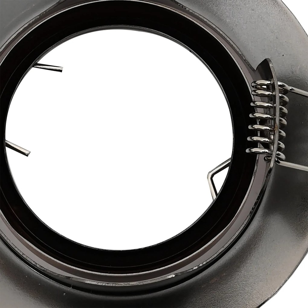 Luminárias Embutidas 12 pcs Redondas GU10 Cobre Ø90 mm Aço