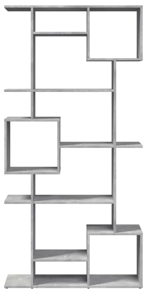 Estante 92x29x188 cm derivados de madeira cinzento cimento